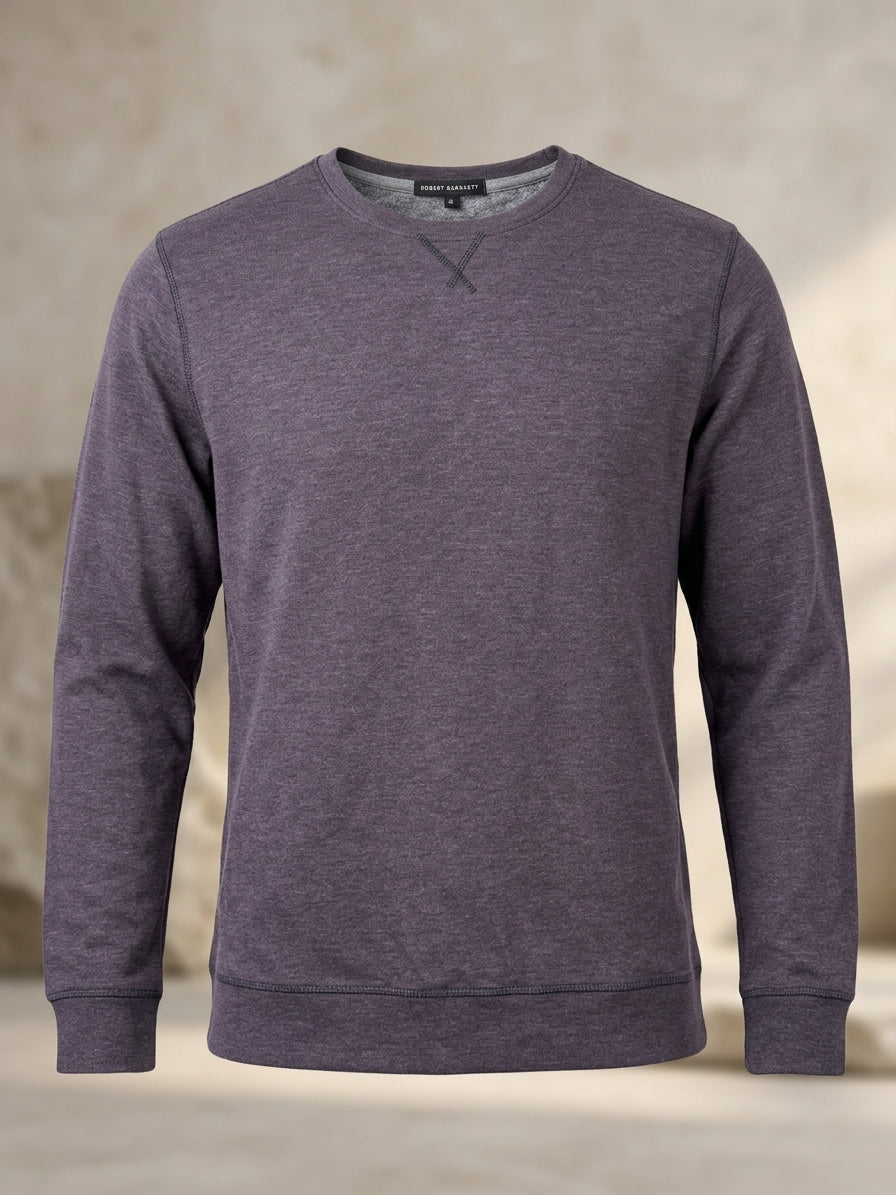 Robert Barakett Nortonville Crew Neck Pullover in Dusk Purple — XL