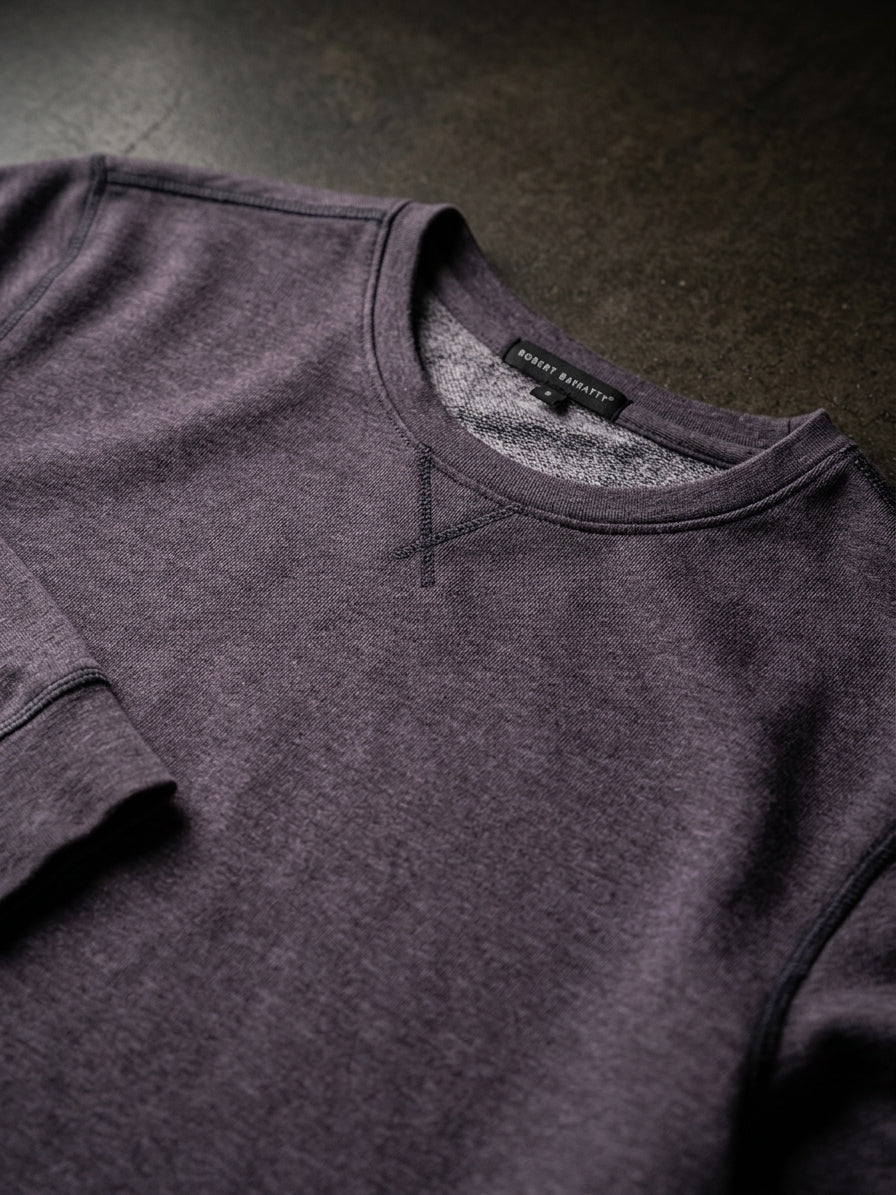 Robert Barakett Nortonville Crew Neck Pullover in Dusk Purple — XL