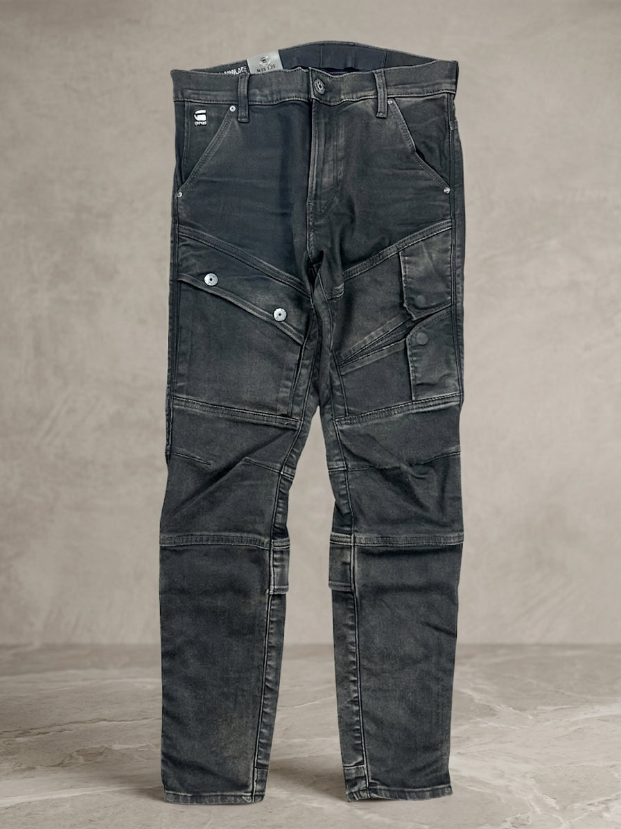 G-Star Raw Airblaze 3D Skinny Loomer Black Stretch Jeans — 30x30