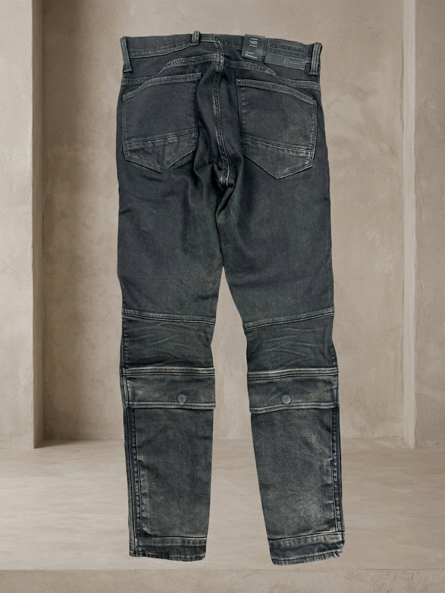 G-Star Raw Airblaze 3D Skinny Loomer Black Stretch Jeans — 30x30