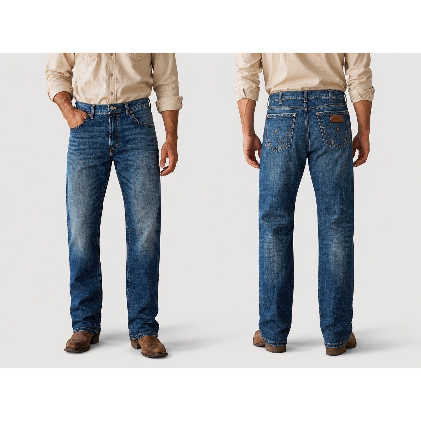 Wrangler Retro Relaxed Fit Bootcut Jean in Blue — Size 32x36 // Preowned