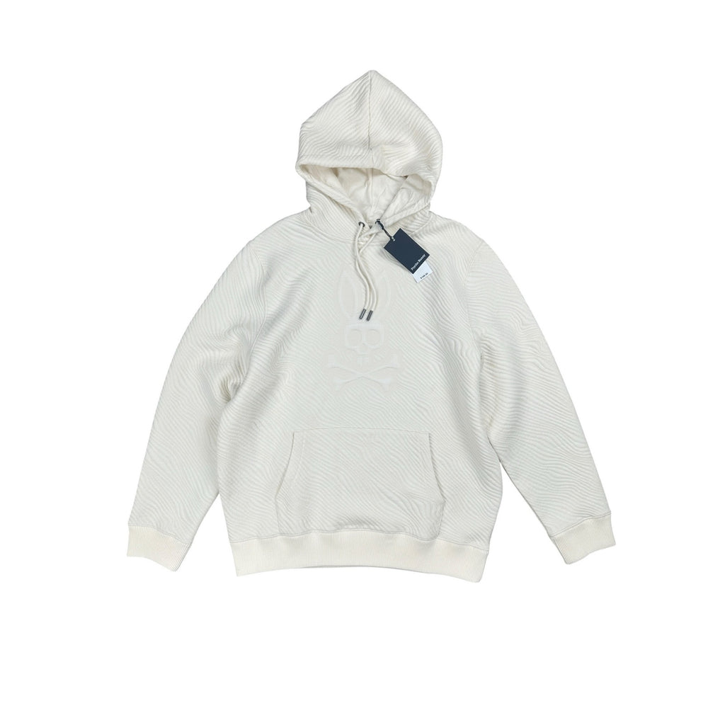 Psycho Bunny Kendrick Textured Pullover Hoodie — Size Large