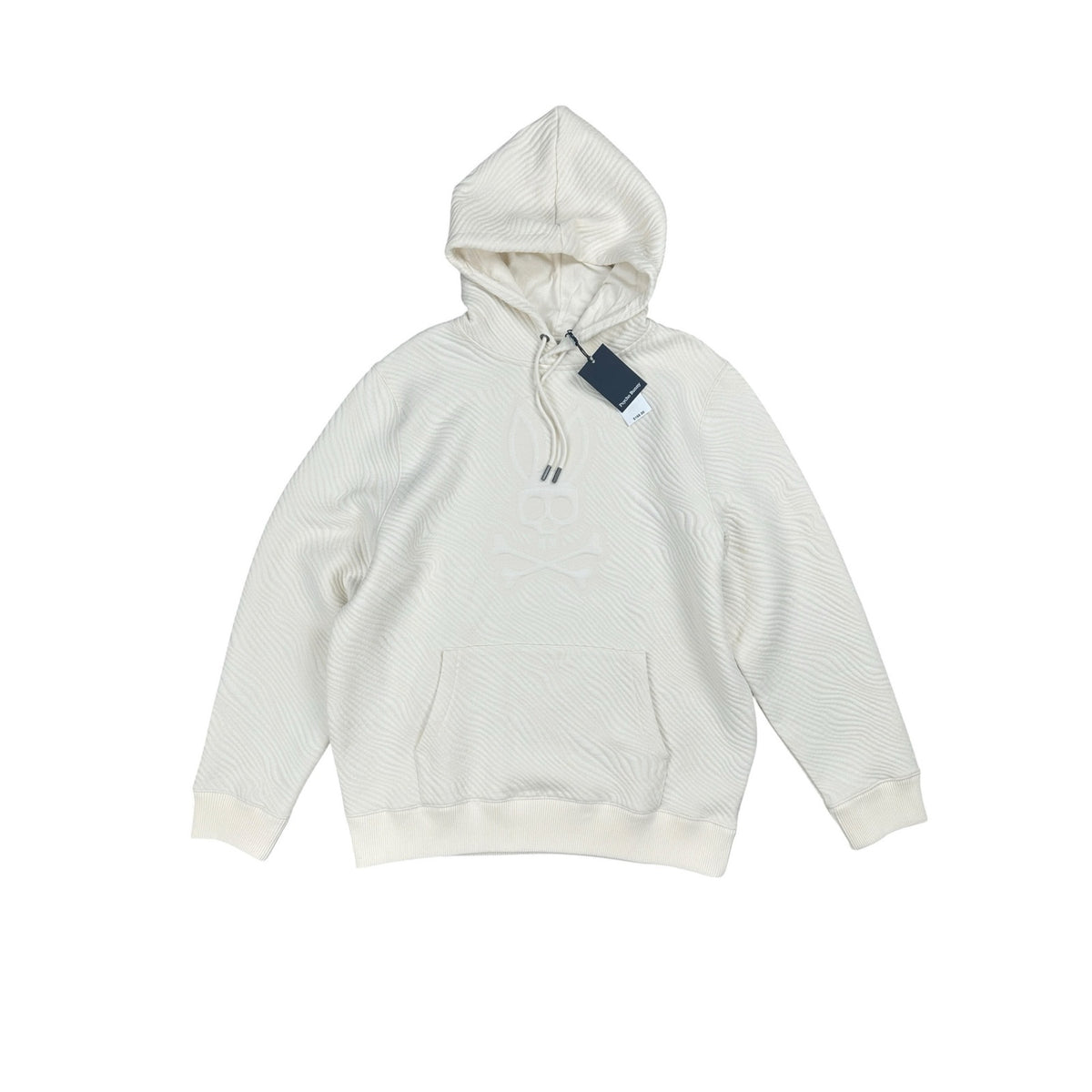 Psycho Bunny Kendrick Textured Pullover Hoodie — Size Large