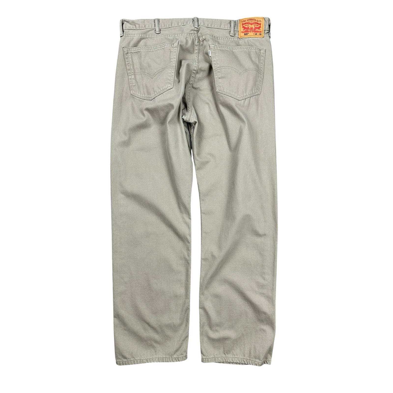 Levi's Straight Leg Zip Fly Jeans in Tan — Size 40x32 // Preowned