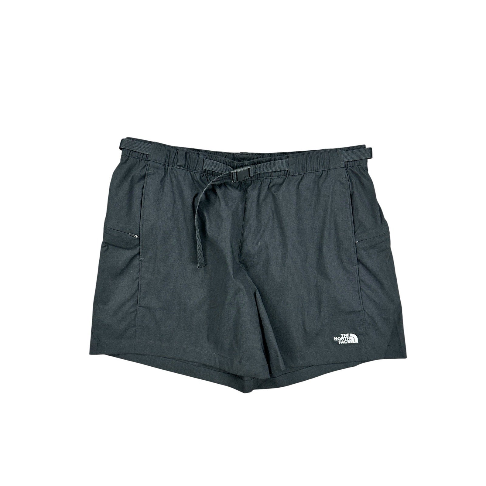 The North Face Class V Pathfinder Relaxed Fit Belted Shorts in Black — Size Large