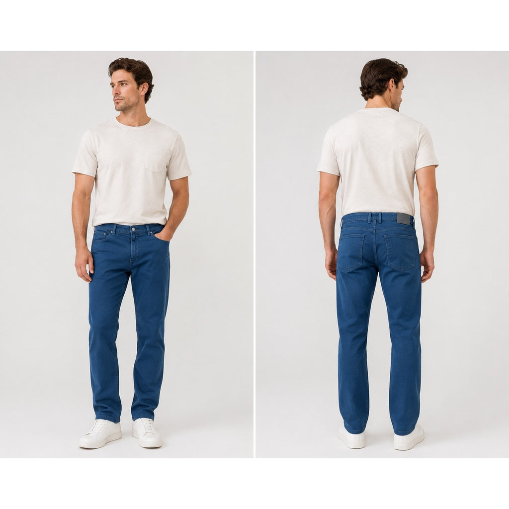Mott & Bow Straight Mercer Jeans in Blue — Size 40x32 // Preowned