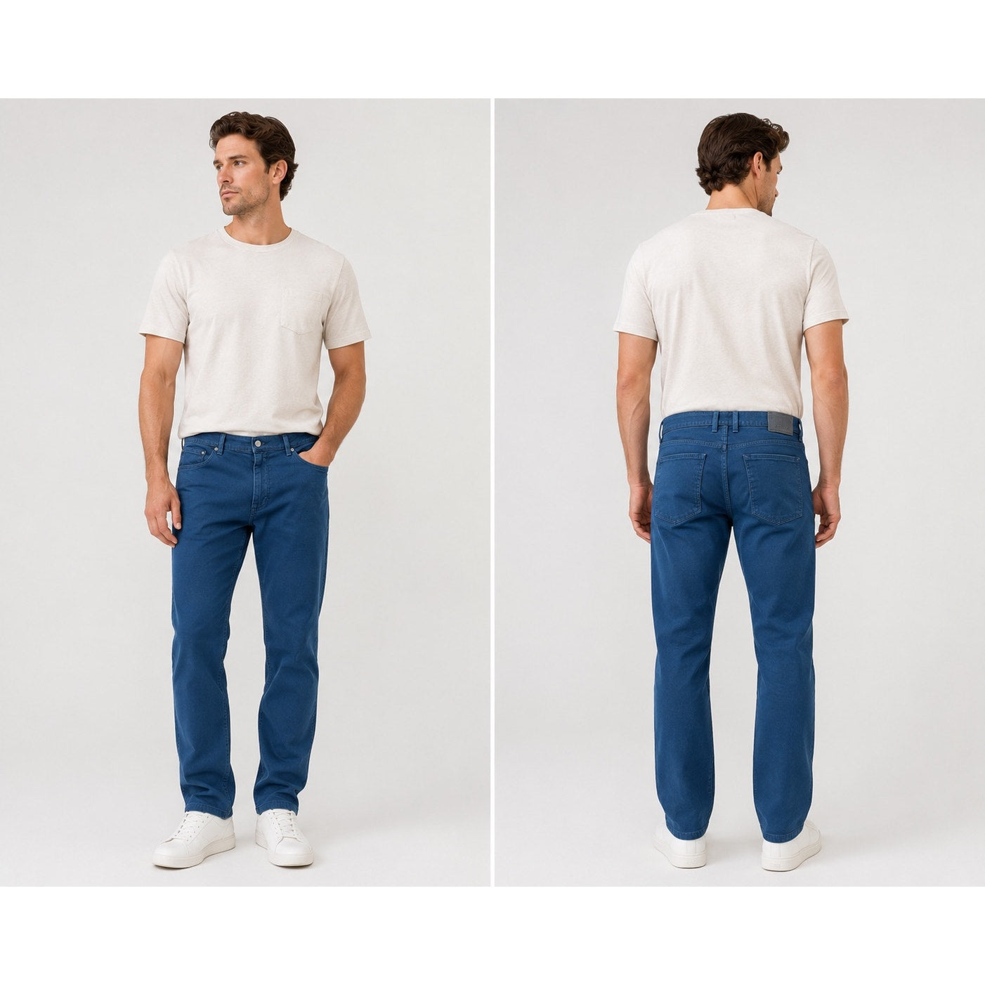 Mott & Bow Straight Mercer Jeans in Blue — Size 40x32 // Preowned