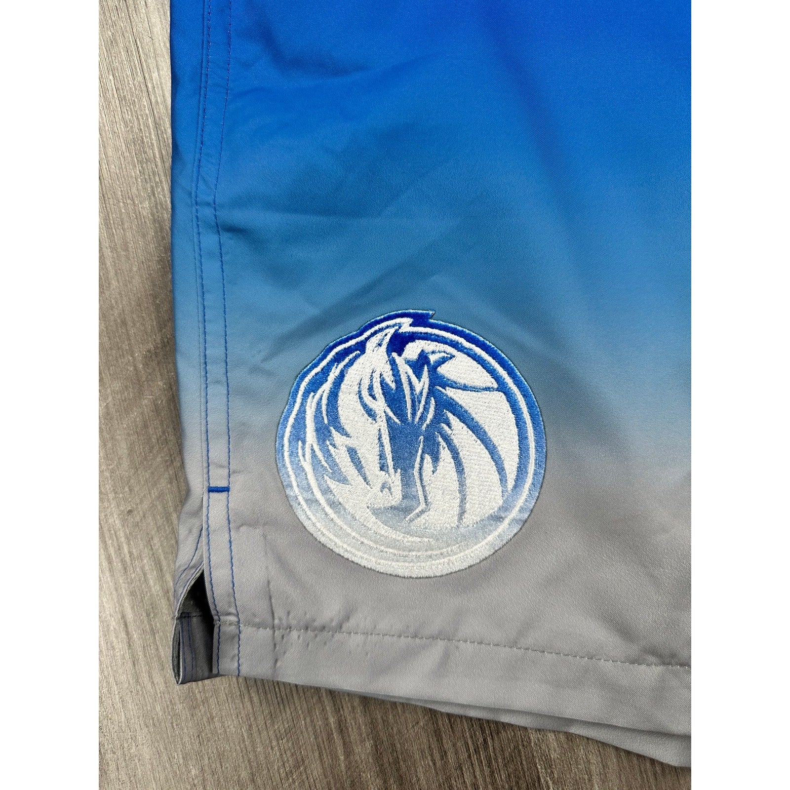 Pro Standard Dallas Mavericks Mesh Lined Swim Trunks in Blue Gray — Size 3XL
