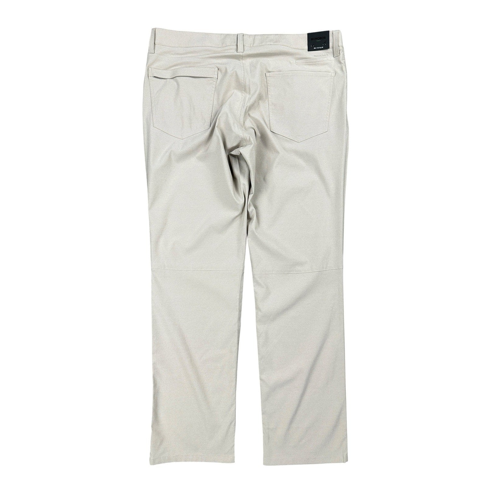 Bonobos Golf Performance Slim Fit Pants in Khaki Stone — Size 38x32