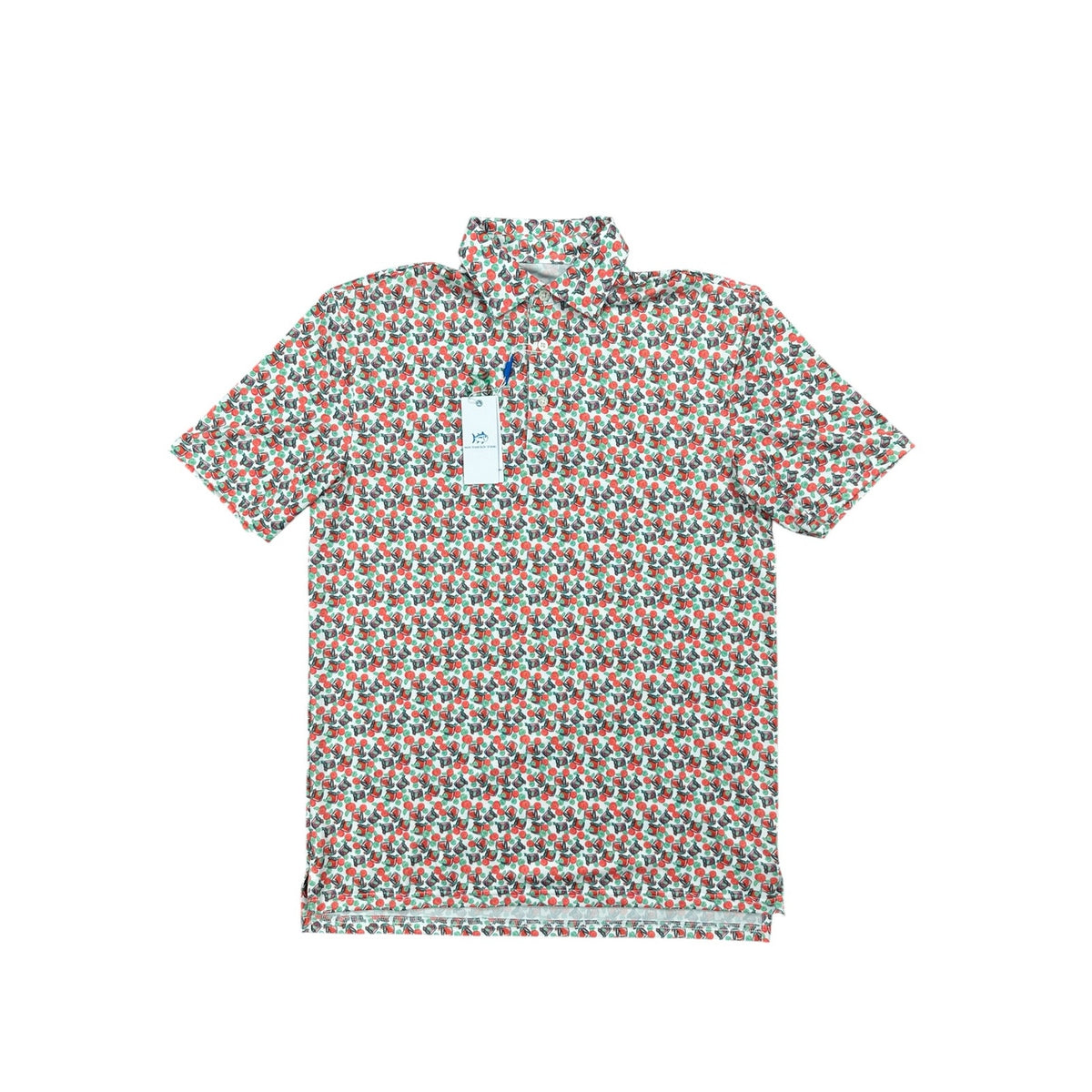 Southern Tide Driver Paloma Paradise Polo — Size Small