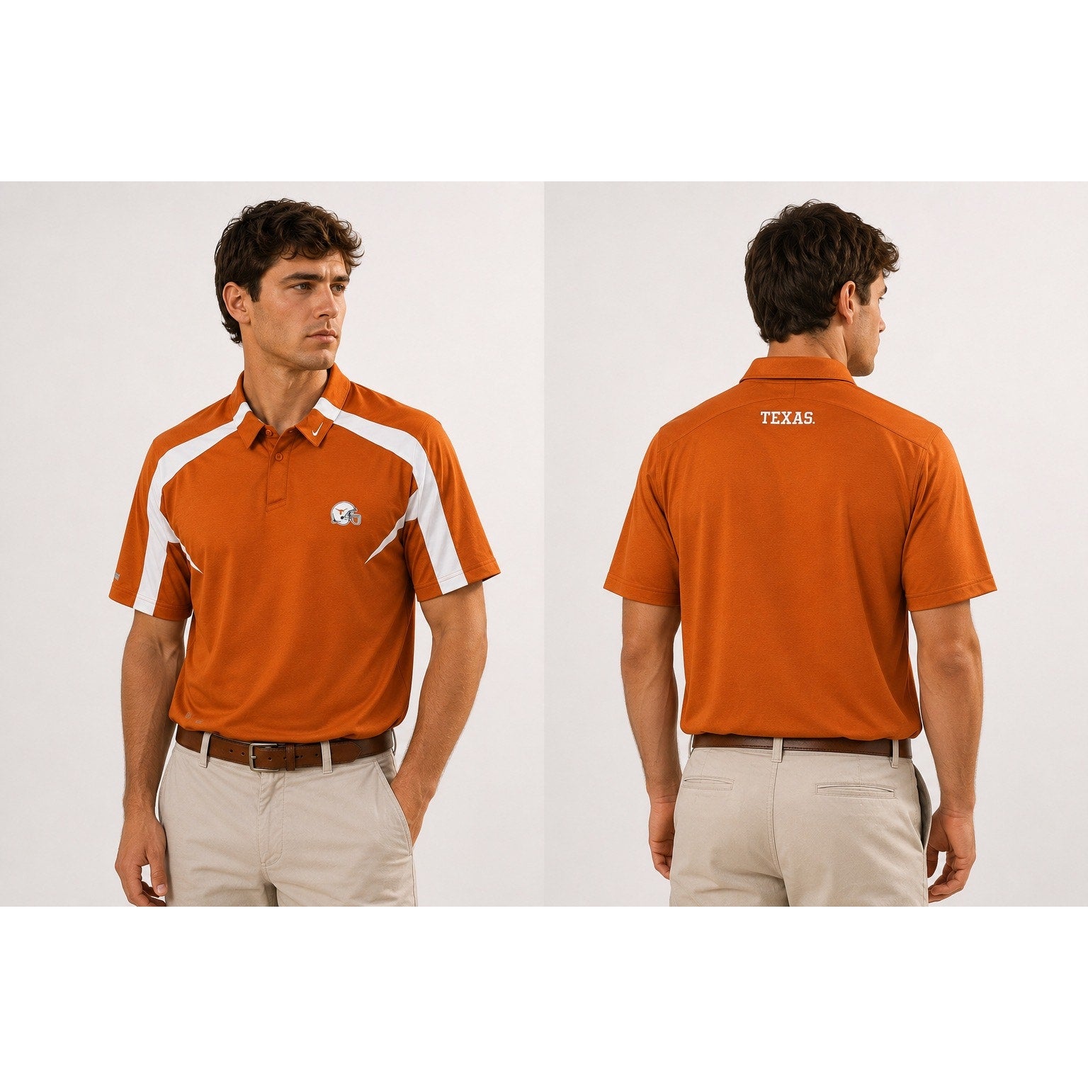 Nike Texas Longhorns Team Fit Dri-FIT Golf Polo in Burnt Orange — Size 2XL // Preowned