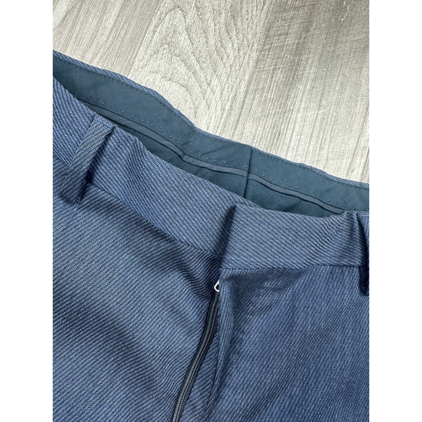 BOSS Hugo Boss Genius5 Slim Fit Wool Dress Pants in Open Blue, Navy — Size 34R