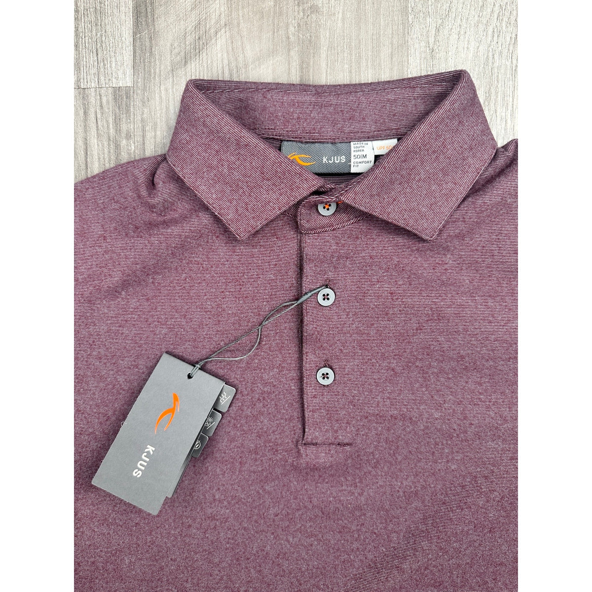 KJUS Scot Long Sleeve Golf Polo — Size 50 (Medium)