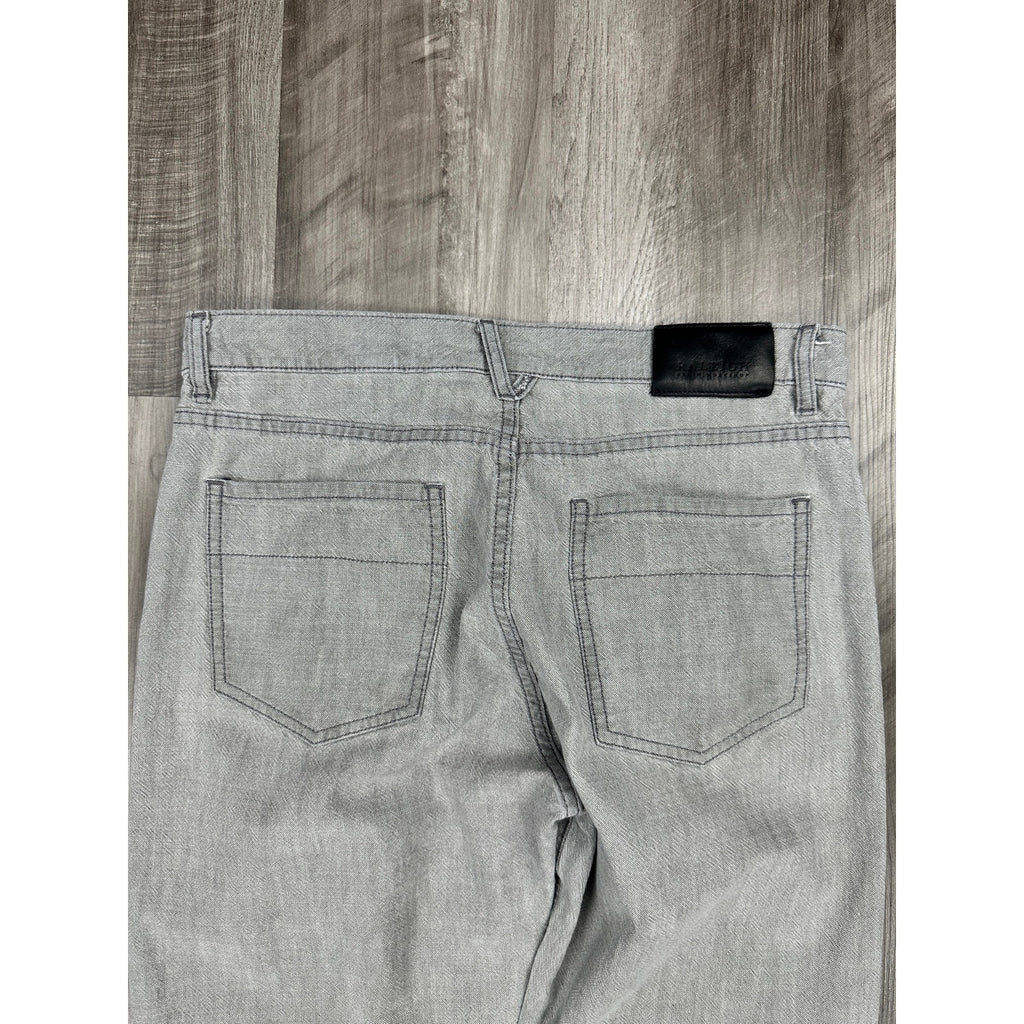 Raleigh Denim Graham Relaxed Tapered Made in USA Jeans in Gray — Size 32 // Preowned