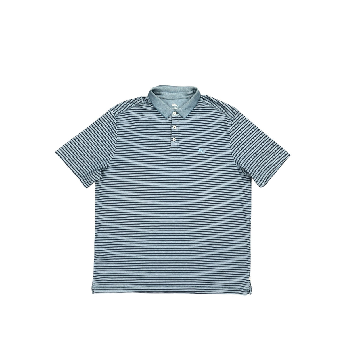 Tommy Bahama Supima Cotton Moisture Wicking Striped Pique Short Sleeve Polo — Size XL // Preowned