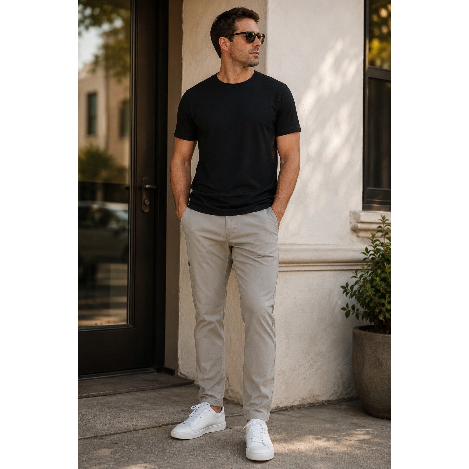 BYLT Everyday 2.0 Performance Chino Pants Taupe — Size 31