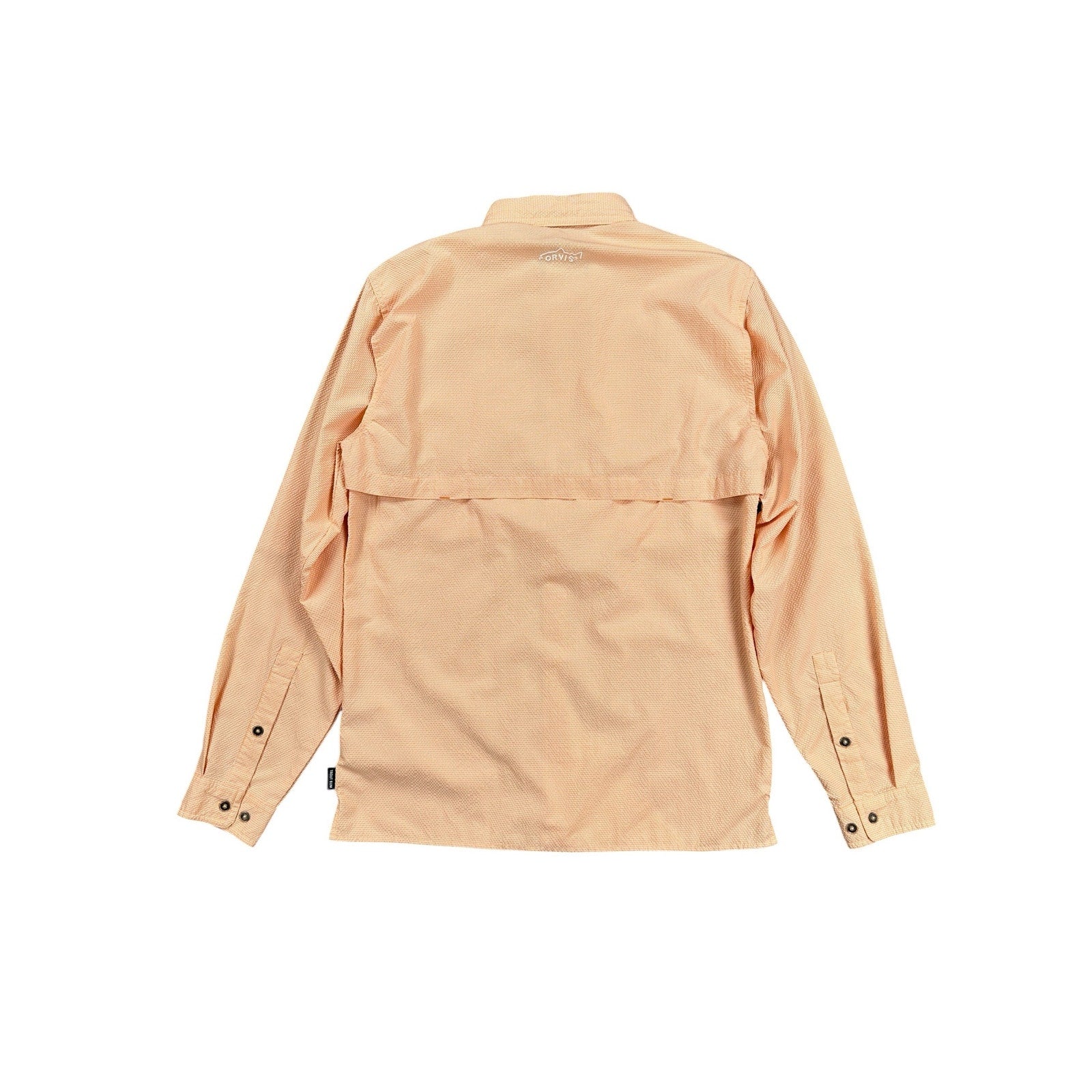 Orvis Open Air Caster UPF 40+ Vented Long Sleeve Fishing Button Down in Orange White — Size Small // Preowned