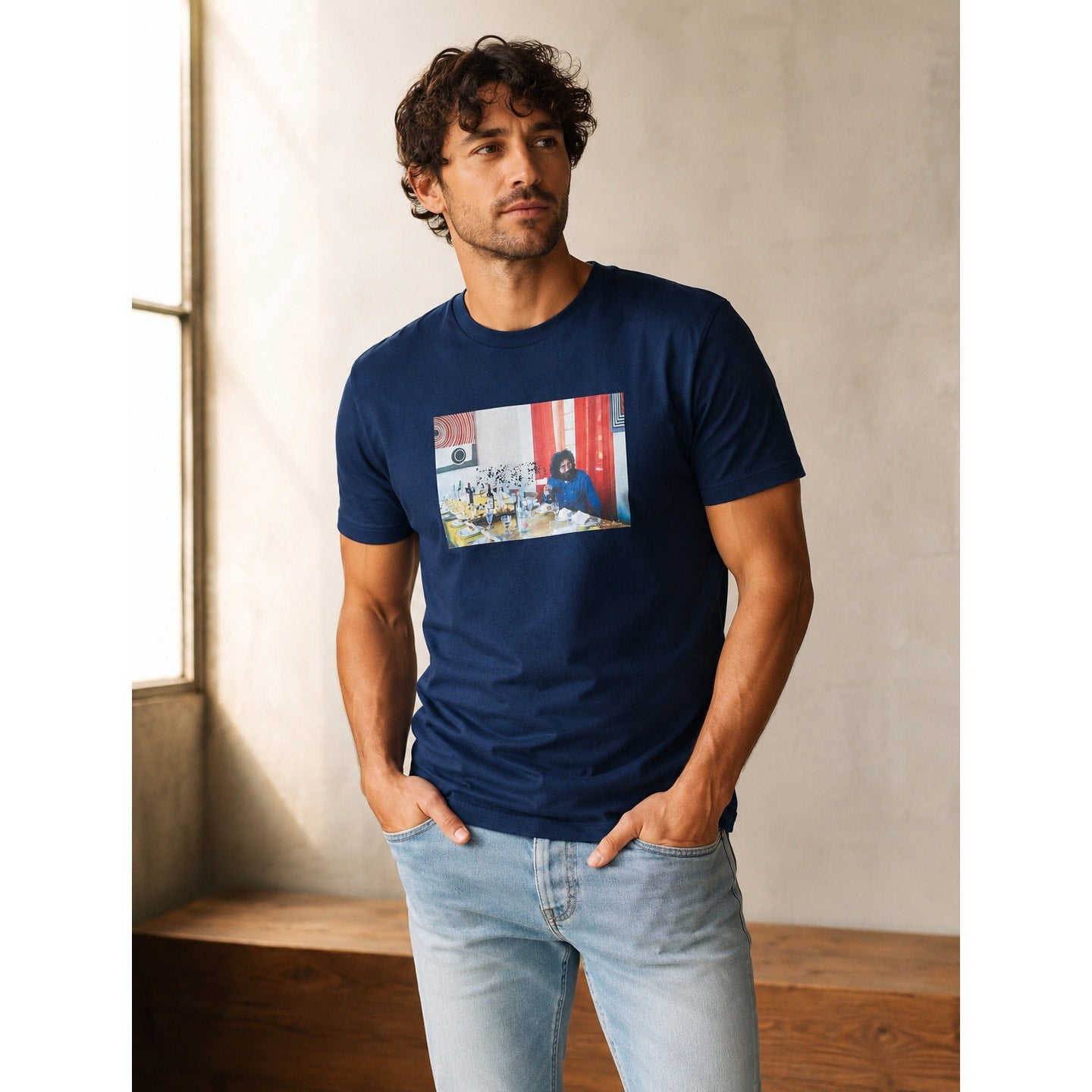 Section 119 x Jerry Garcia Crewneck Tee - Large