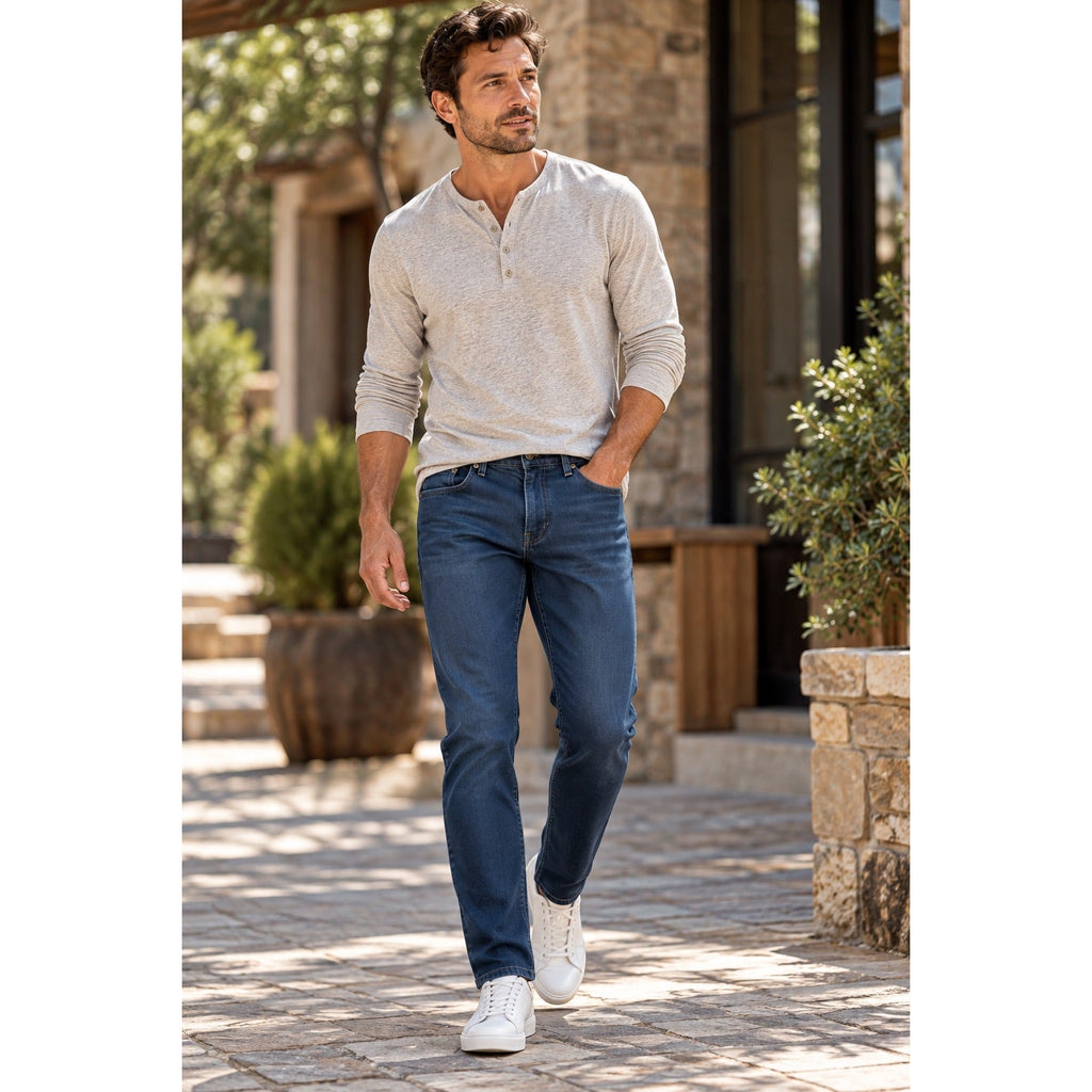 Mott & Bow Mercer Slim Fit Dark Wash Jeans — Size 31x32 // Preowned