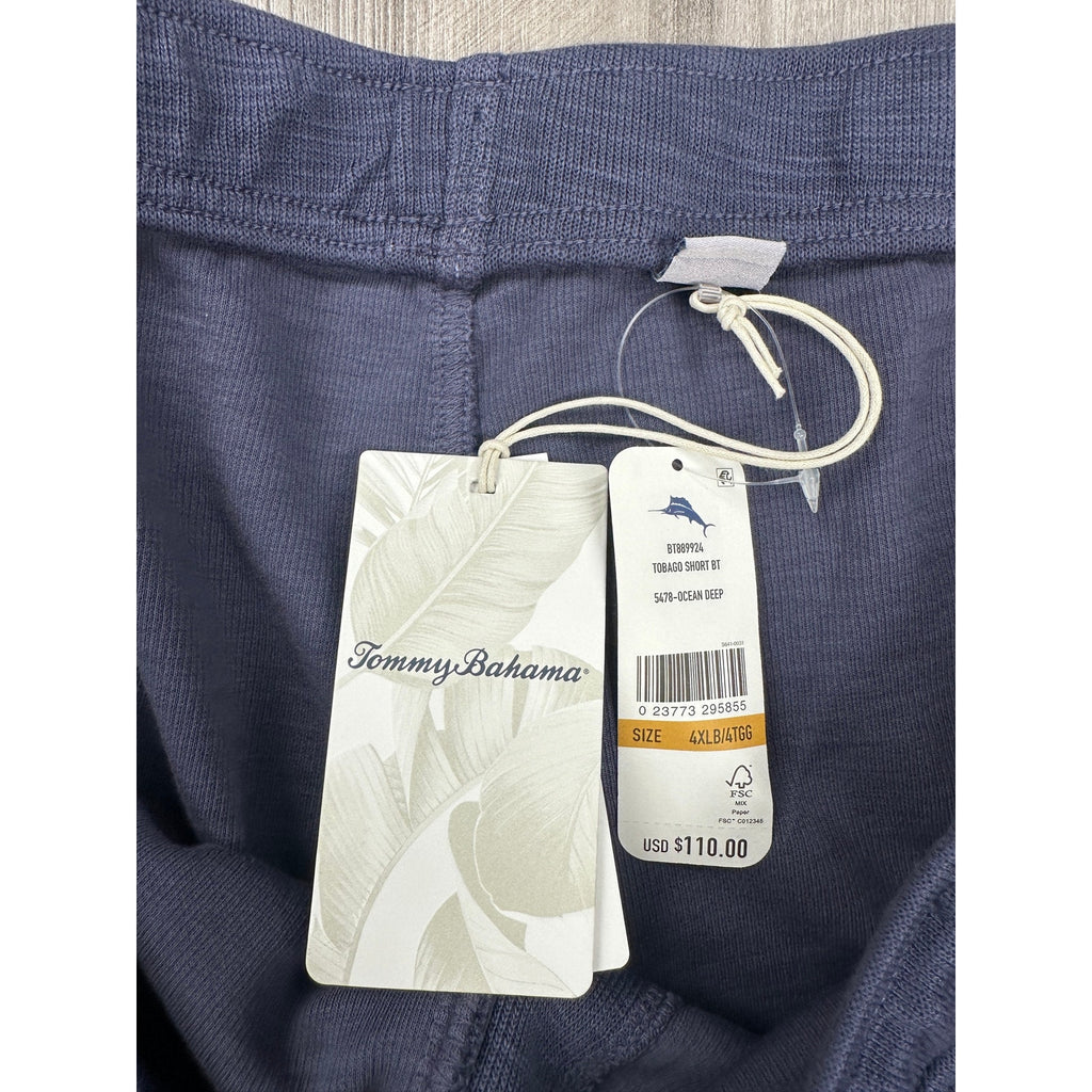 Tommy Bahama Tobago Bay Linen Cotton Blend Shorts in Ocean Deep — Size 4XLB