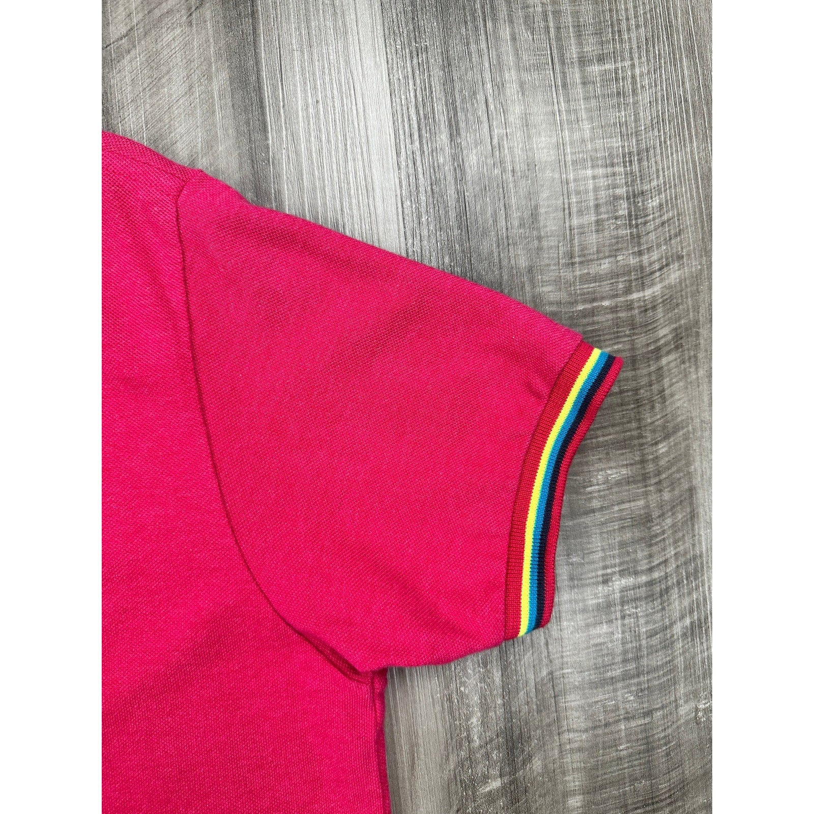 Psycho Bunny Back Graphic Pique Pima Cotton Polo in Pink — Size 6 (US Large) // Preowned
