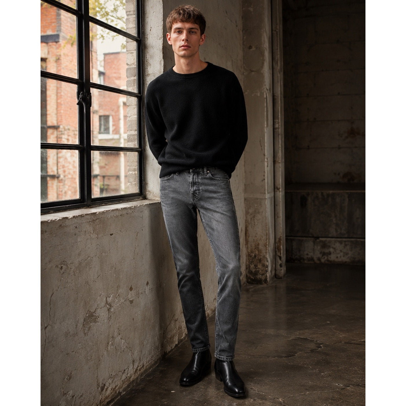 All Saints Cigarette Skinny Jean in Washed Black — Size 28 // Preowned