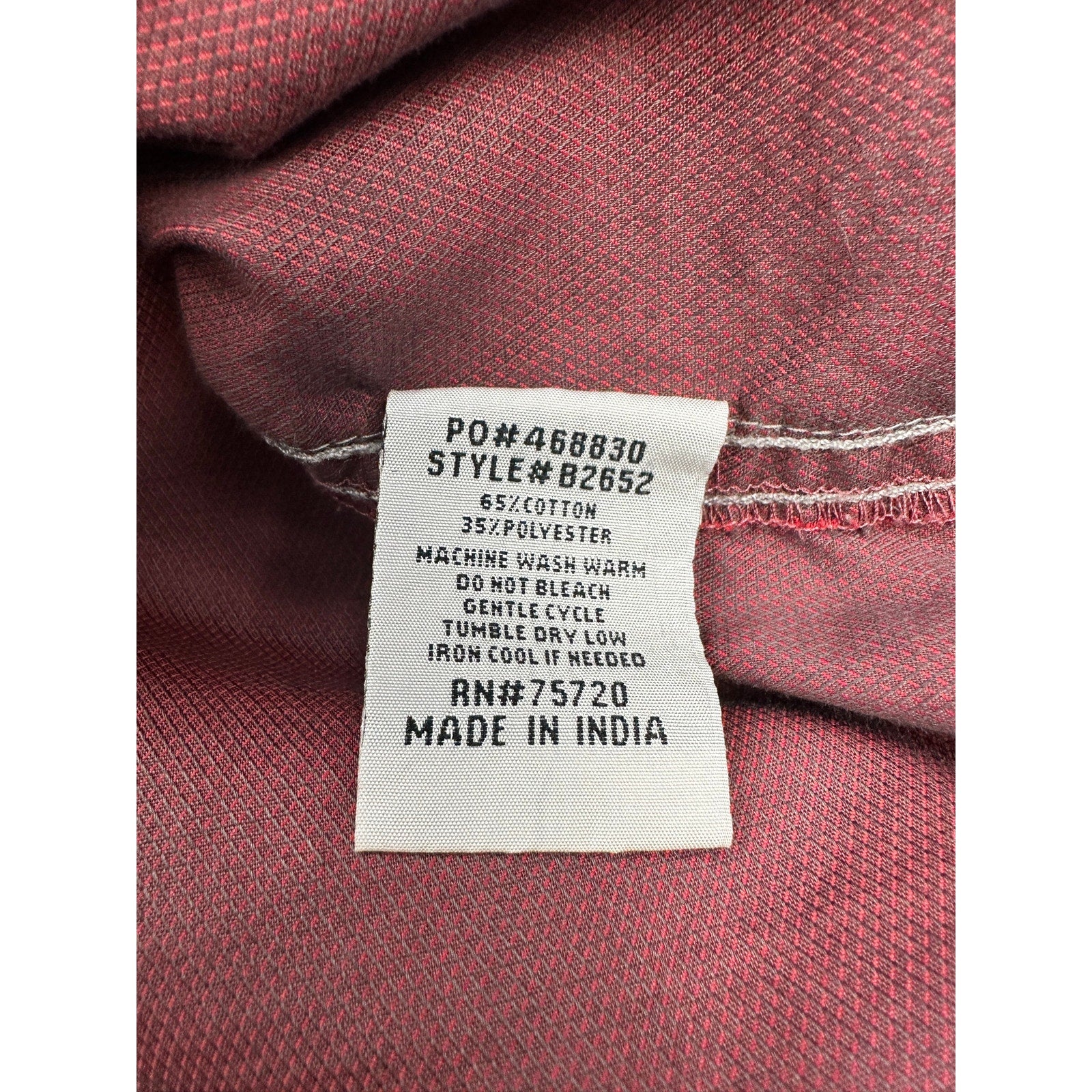BKE Short Sleeve Athletic Fit Pearl Snap Button Down in Red Gray — Size 2XL // Preowned