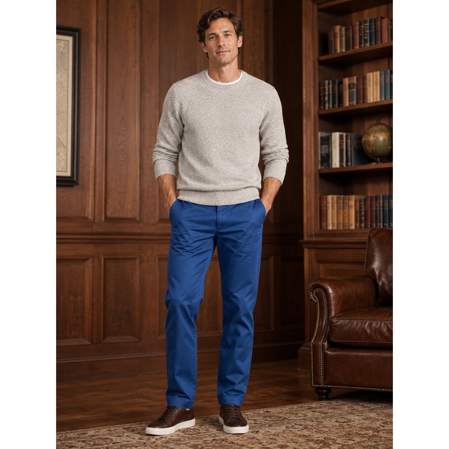 Bonobos Monday Straight Chino Pant in Navy Blue — 31x32