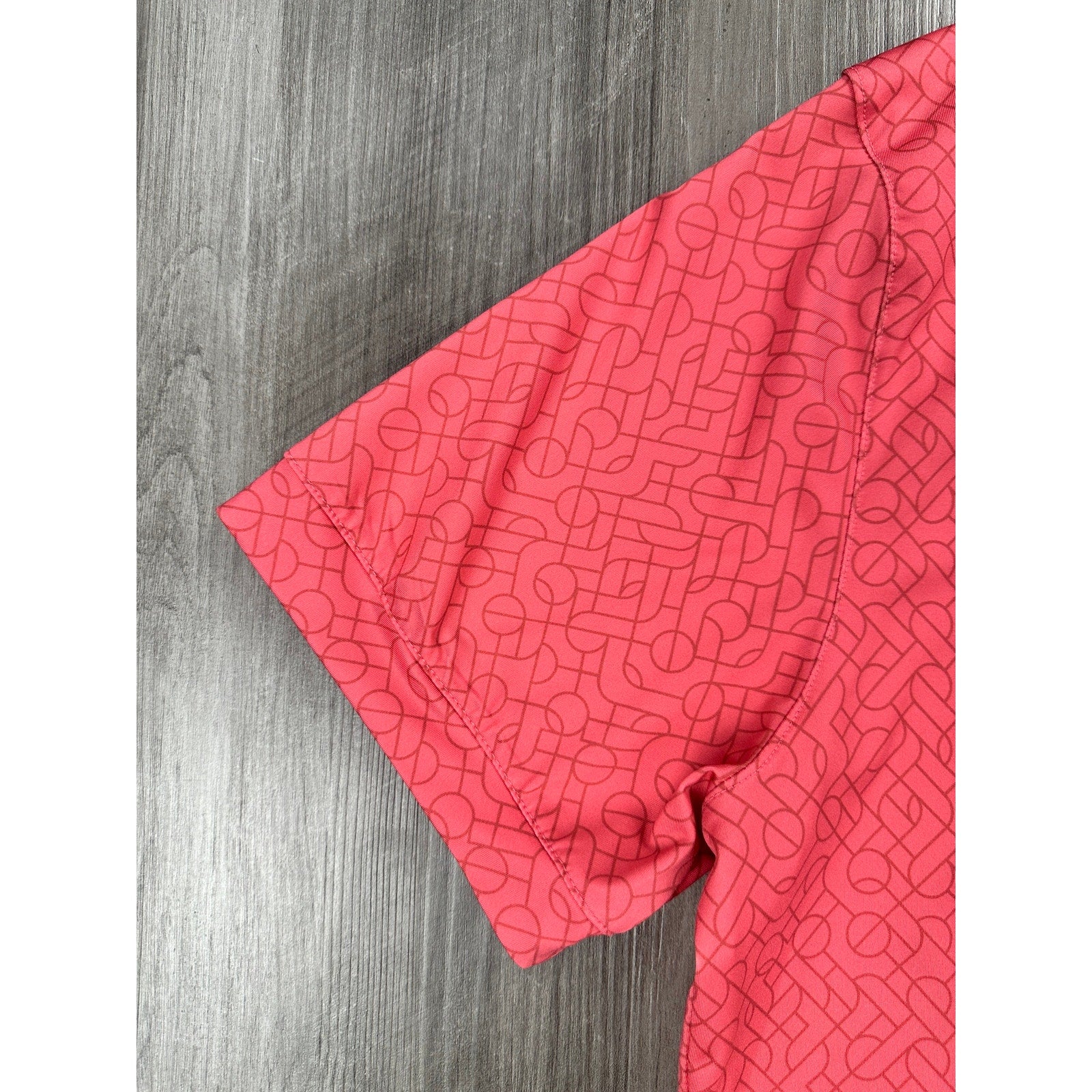 Mizzen+Main Versa Trim Fit 4-Way Stretch Polo in Coral — Size XL // Preowned