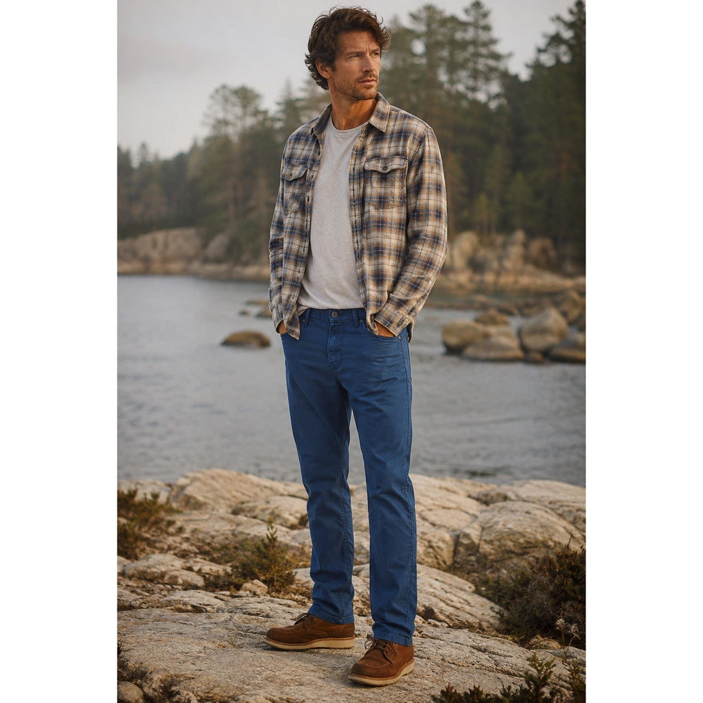 Patagonia Performance T400 Comfort Twill Straight Jeans in Navy — Size 31x32 // Preowned