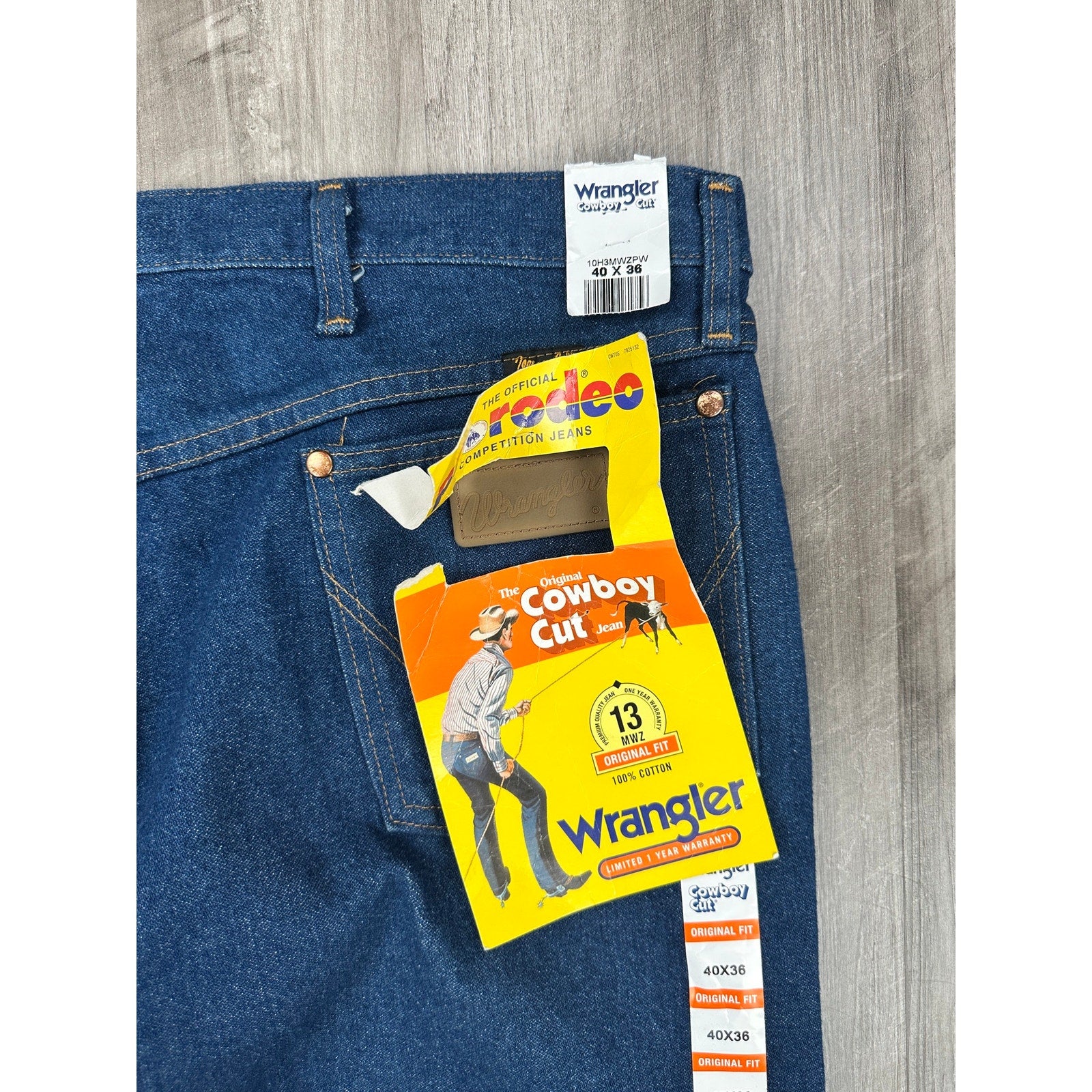 Wrangler Cowboy Cut Slim Fit Jean in Blue — Size 40x36