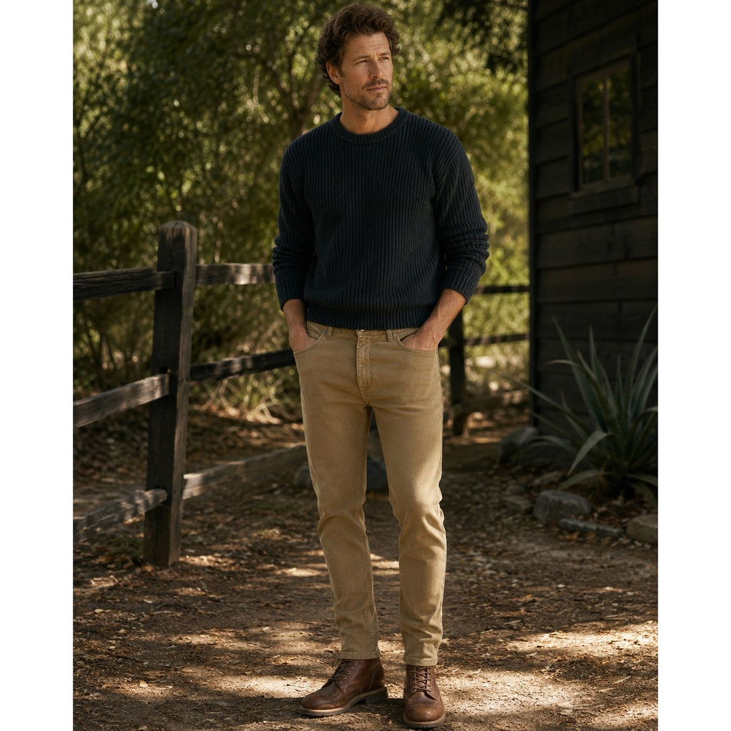 Billy Reid Moleskin Slim Fit 5 Pocket Pants in Tan — Size 34 // Preowned