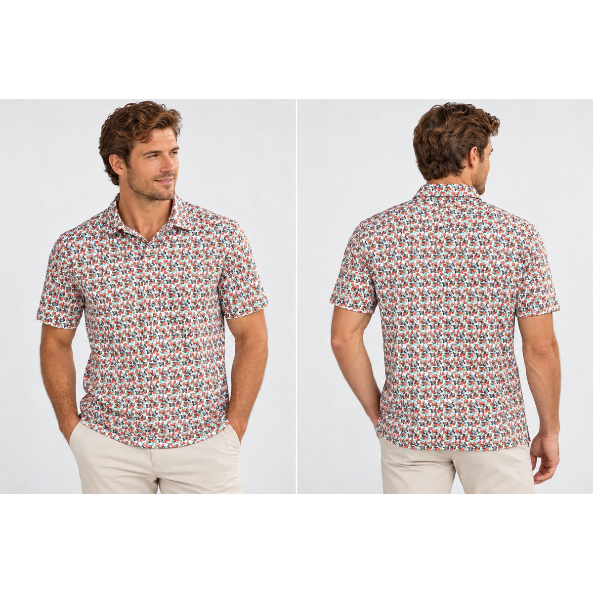Southern Tide Driver Paloma Paradise Polo — Size Small
