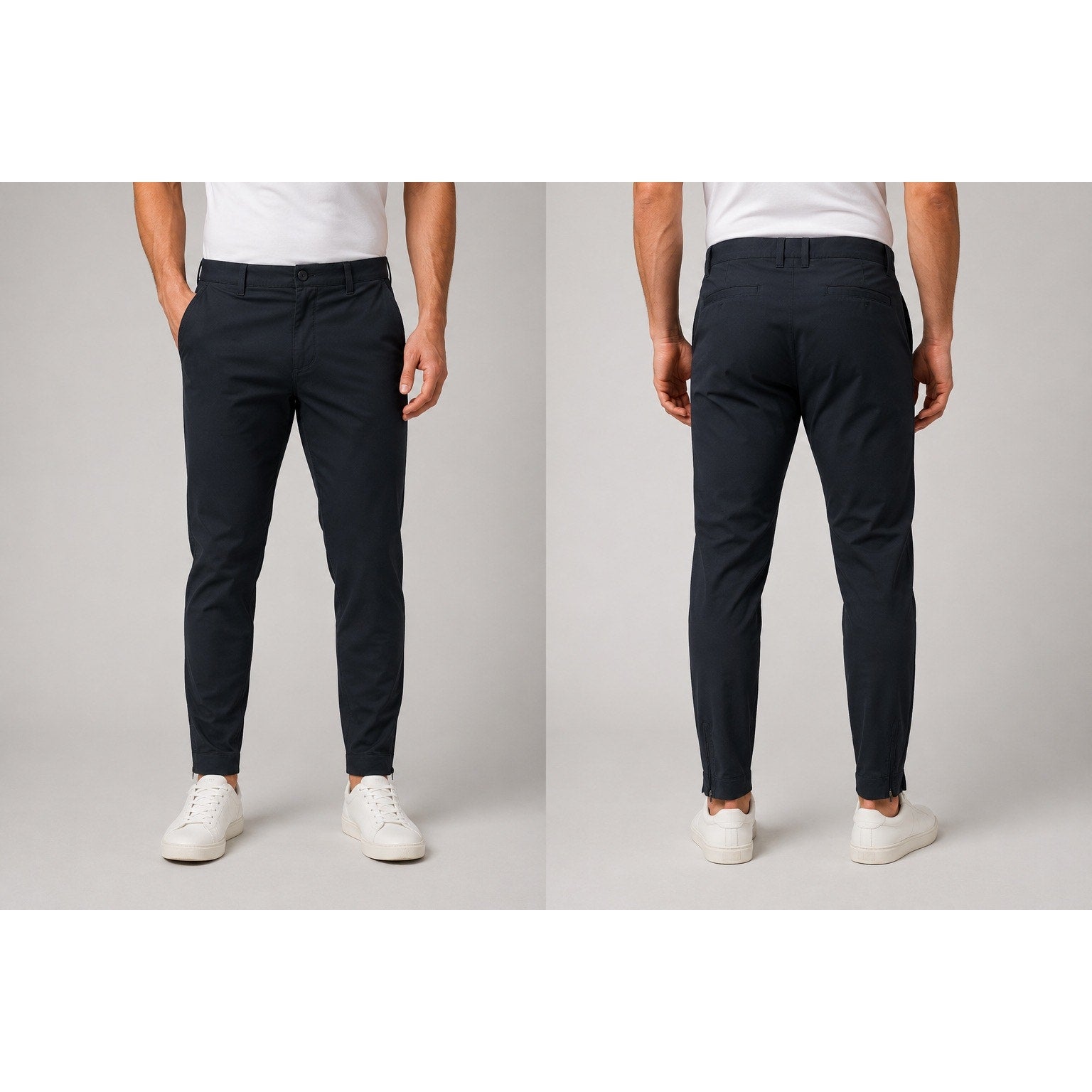 Rhone Commuter Slim Fit Performance Pants in Black — Size 33 // Preowned