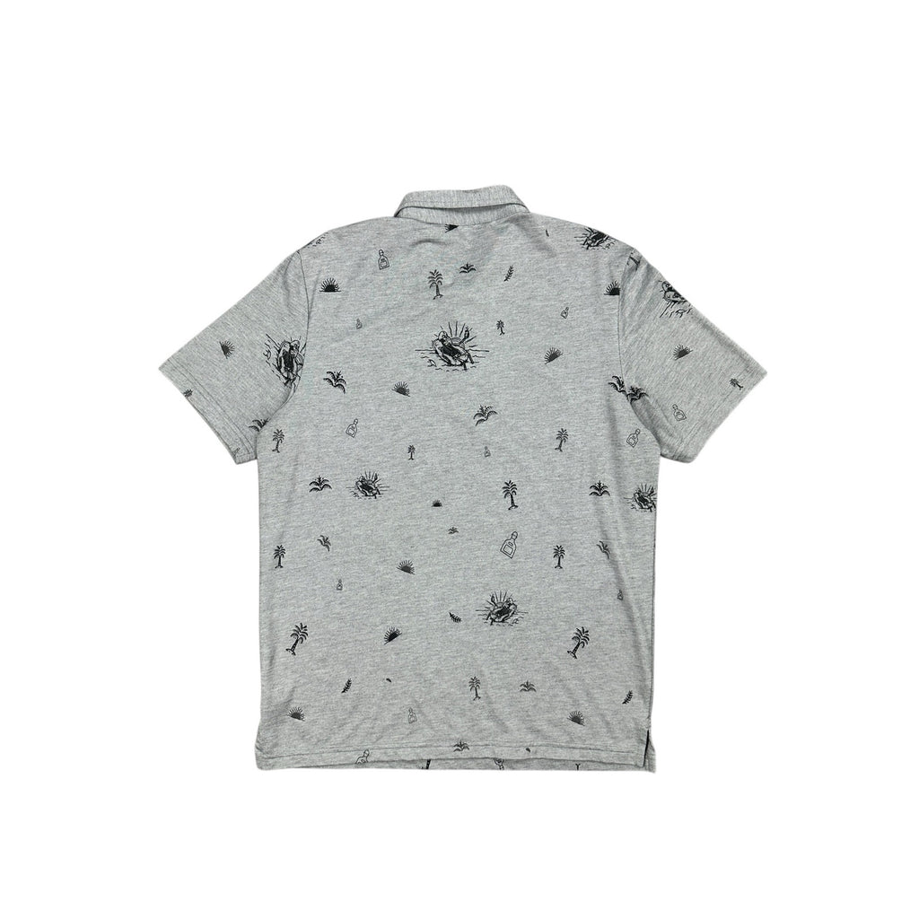 Travis Mathew Ice Breaker Skeleton Vacation Golf Polo — Size Large // Preowned