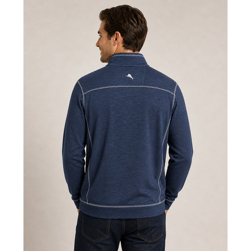 Atlanta Braves Tommy Bahama Tobago Bay Quarter Zip Pullover - XLT