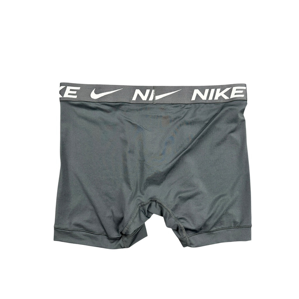 Nike Essential Micro Dri-FIT Boxer Brief 3-Pack in Black Blue Gray — Size Large
