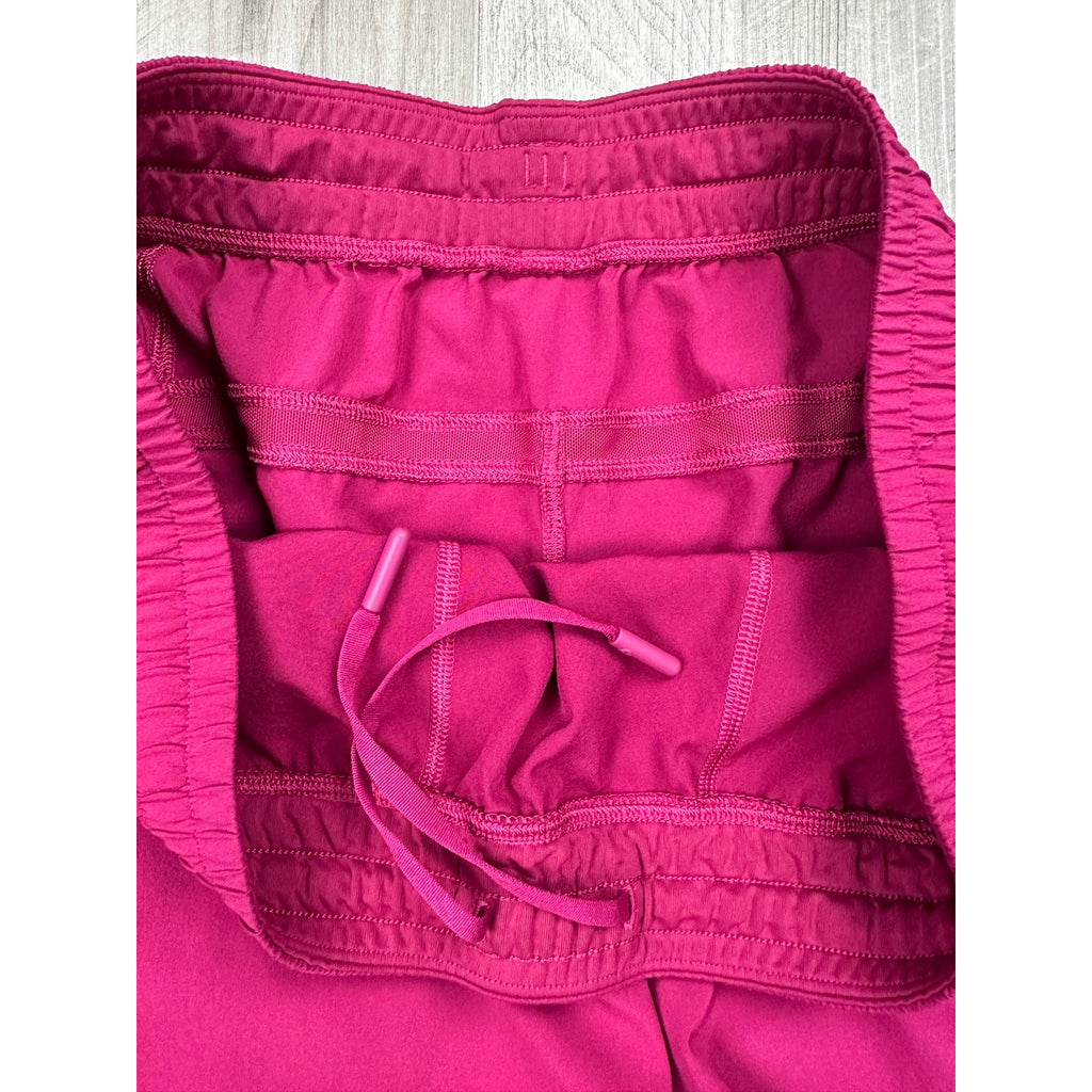 Lululemon Pace Breaker Linerless 5" Shorts in Dramatic Magenta — Size XL // Preowned