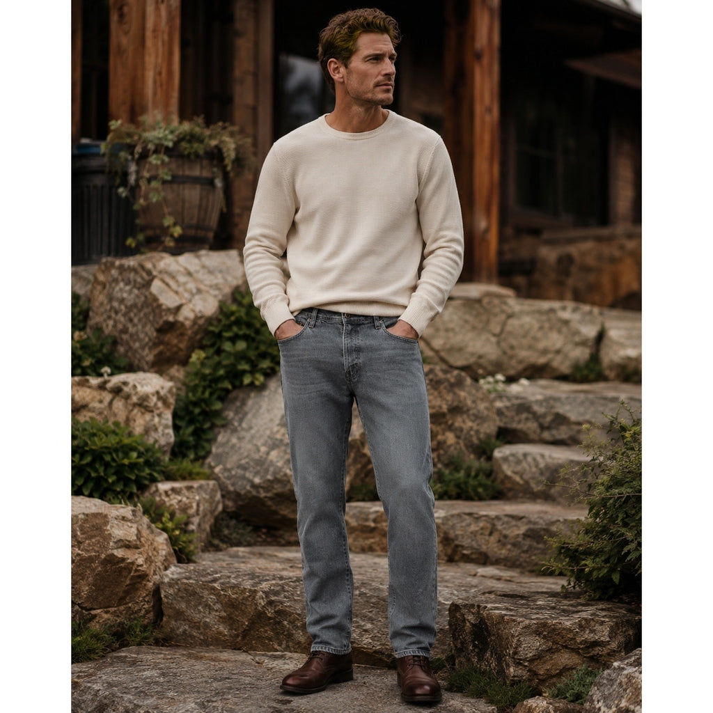 AG Adriano Goldschmied Tellis Modern Slim Jeans in Strayhorn Gray — Size 38 // Preowned