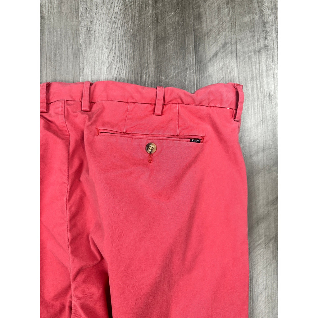 Polo Ralph Lauren Stretch Slim Fit Chino Pants in Nantucket Red — Size 38x30 // Preowned
