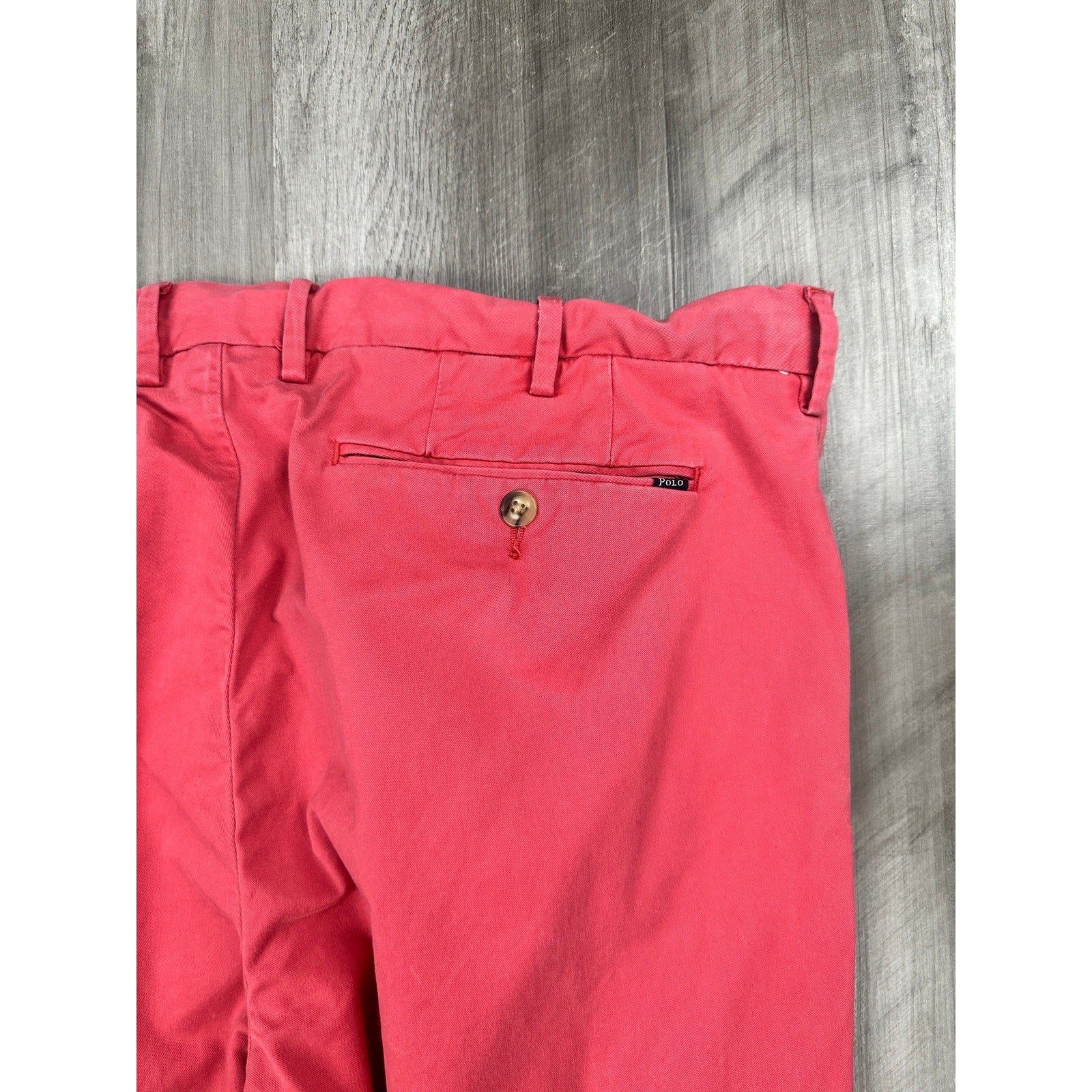 Polo Ralph Lauren Stretch Slim Fit Chino Pants in Nantucket Red — Size 38x30 // Preowned