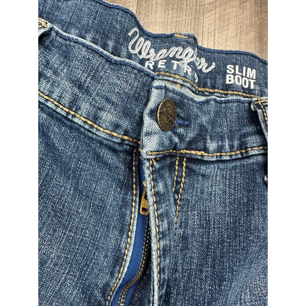 Wrangler Retro Slim Boot Cut Jeans in Layton Blue — Size 36x30 // Preowned