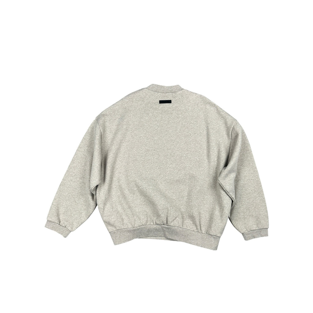 Fear of God Essentials Classic Fit Fleece Crewneck Sweatshirt in Light Heather Oatmeal Tan — Size Large // Preowned