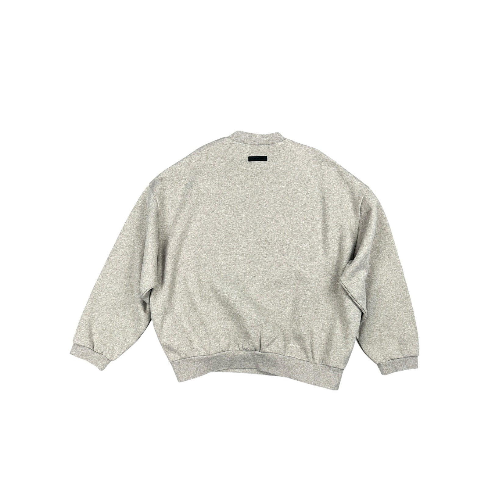 Fear of God Essentials Classic Fit Fleece Crewneck Sweatshirt in Light Heather Oatmeal Tan — Size Large // Preowned