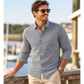 Mizzen+Main Leeward Performance Trim Fit Checkered Long Sleeve Button Down Shirt — Size Medium // Preowned