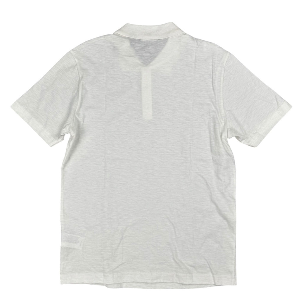 Theory Bron Cosmos Ivory Slub Cotton Polo - Small