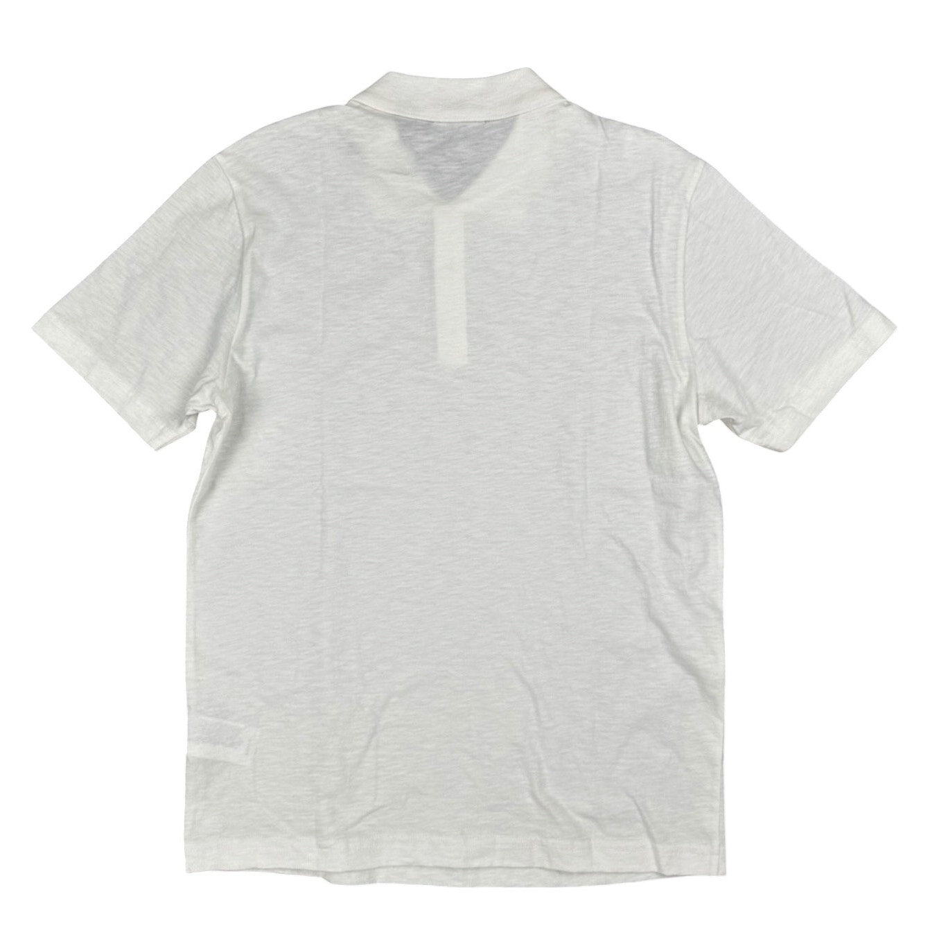 Theory Bron Cosmos Ivory Slub Cotton Polo - Small