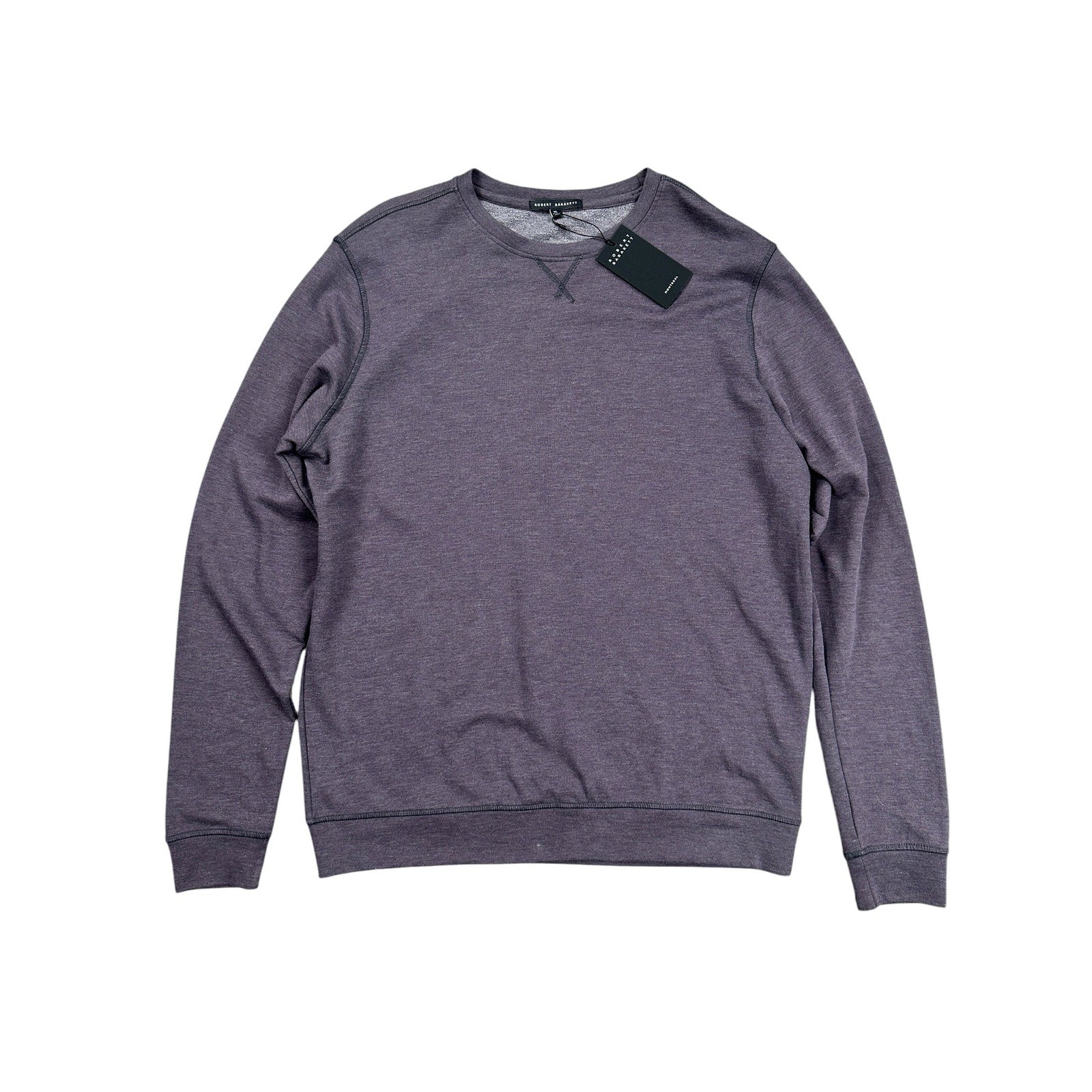 Robert Barakett Nortonville Crew Neck Pullover in Dusk Purple — XL