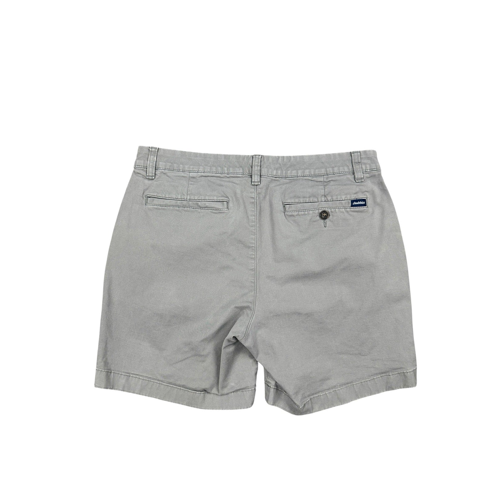 Chubbies The Flat Front Collection Regular Fit 7" Chino Shorts in Taupe Gray — Size 32 // Preowned