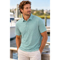 Southern Tide Driver Gulf Stripe Short Sleeve Performance Polo — Size 2XL // Preowned